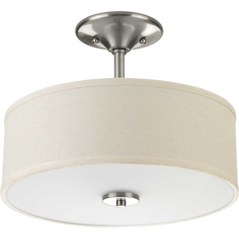 Progress Canada - P3712-09 - Two Light Semi-Flush Mount - Inspire - Brushed Nickel