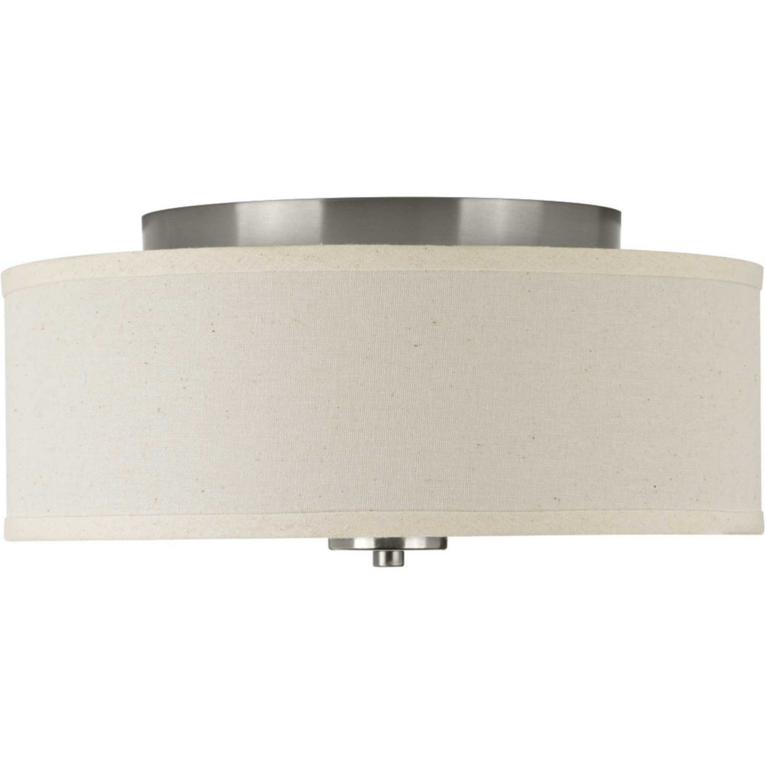 Inspire Two Light Flush Mount in Brushed Nickel - available from The Lighting Shoppe, trusted by Canadian homeowners