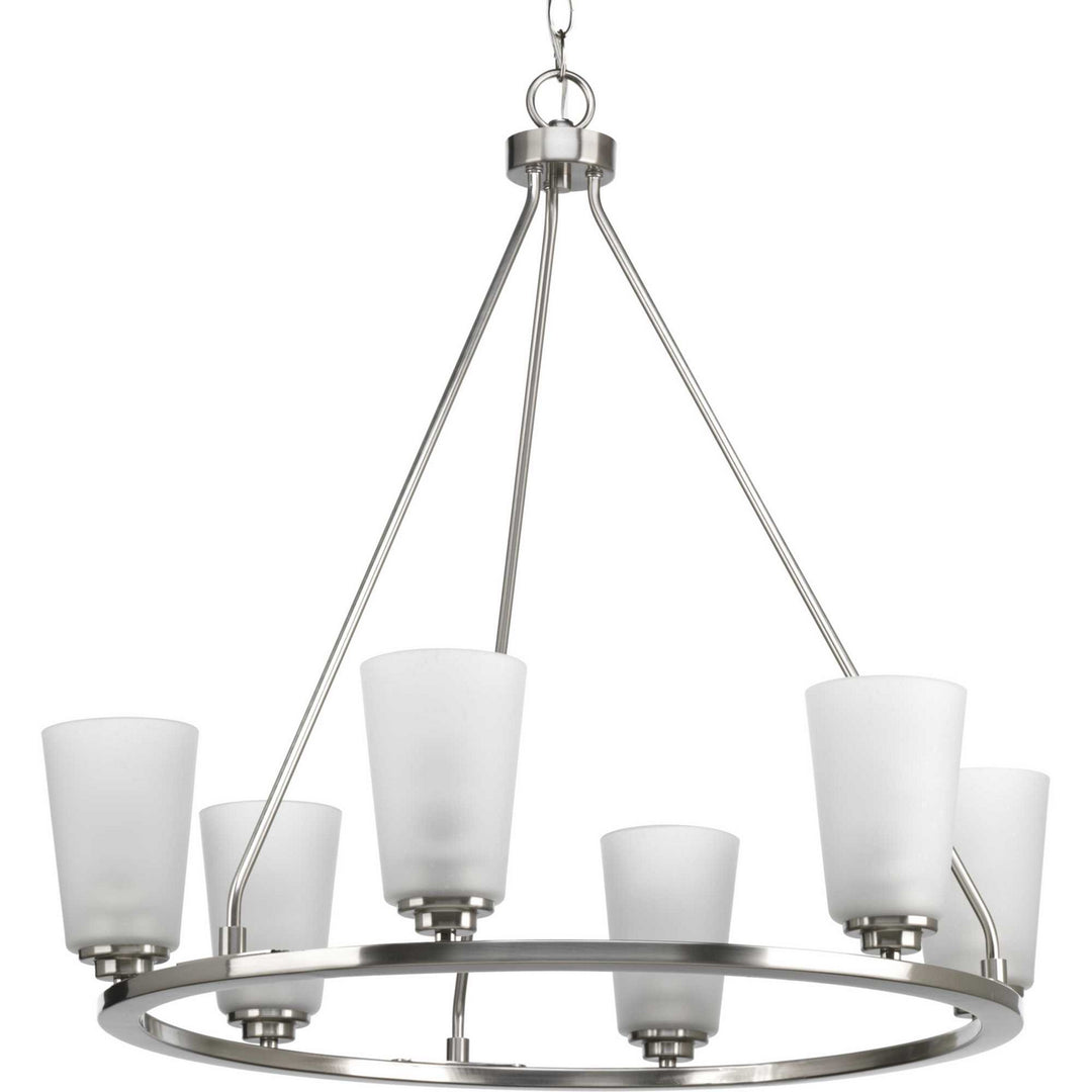 Progress Canada - P400015-009 - Six Light Chandelier - Debut - Brushed Nickel