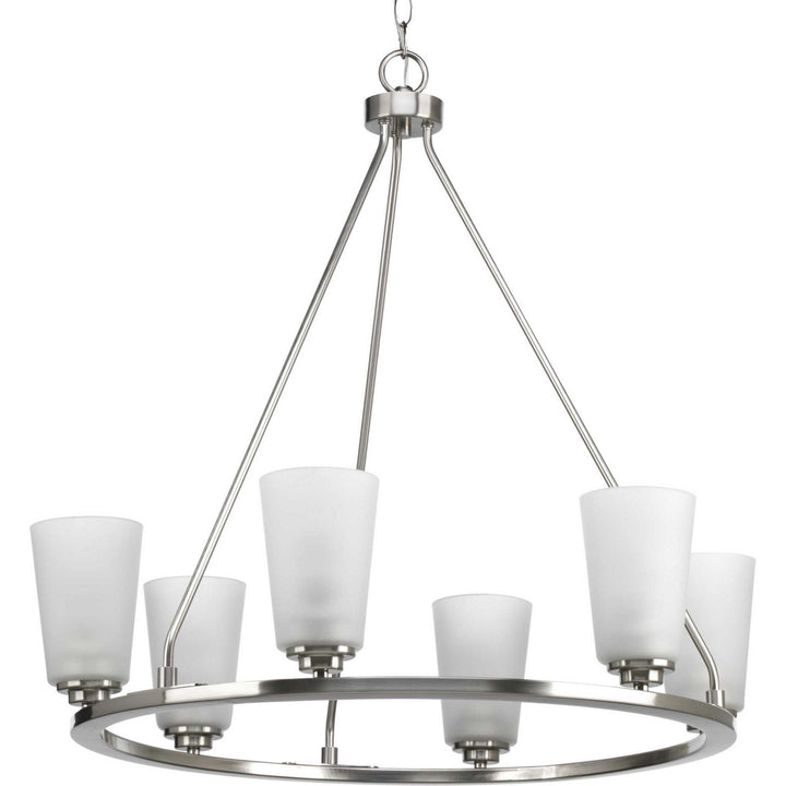 Progress Canada - P400015-009 - Six Light Chandelier - Debut - Brushed Nickel