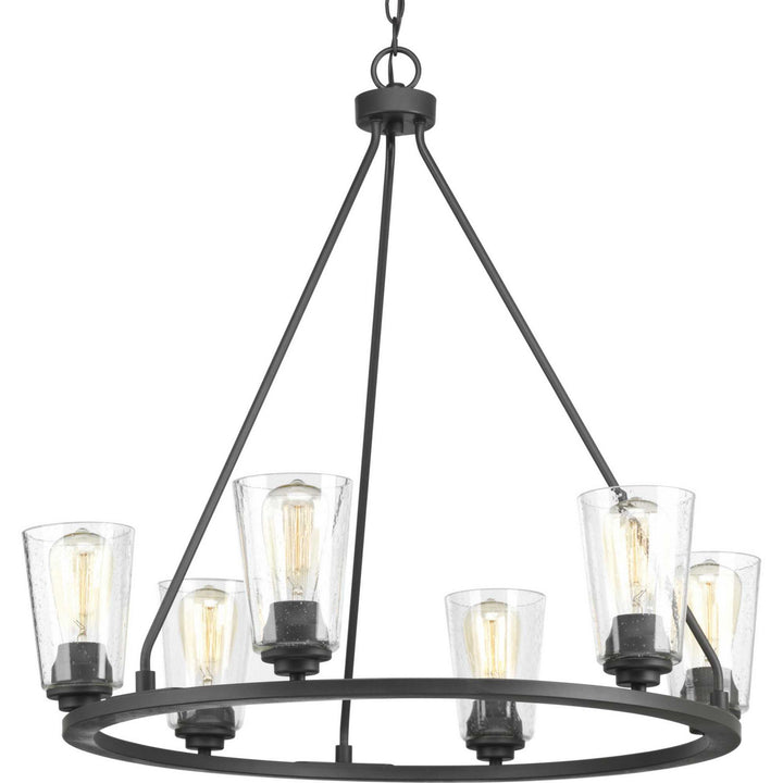 Progress Canada - P400015-143 - Six Light Chandelier - Debut - Graphite