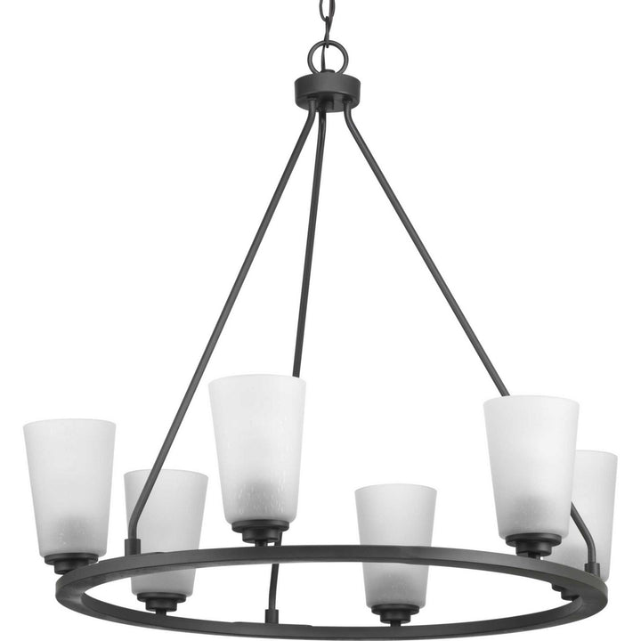 Progress Canada - P400015-143 - Six Light Chandelier - Debut - Graphite