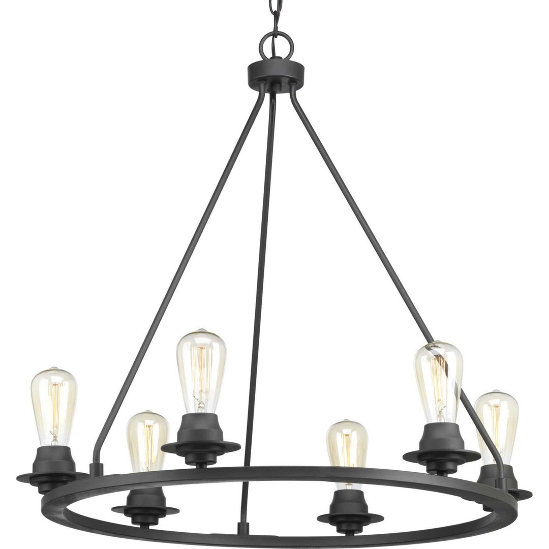 Debut Six Light Chandelier in Graphite - available from The Lighting Shoppe, trusted by Canadian homeowners