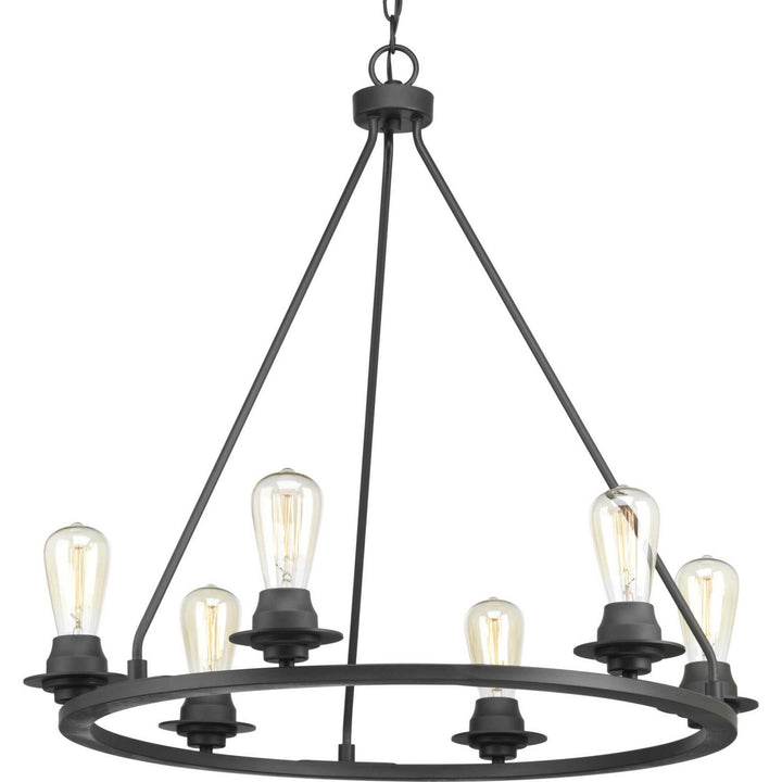 Debut Six Light Chandelier in Graphite - available from The Lighting Shoppe, trusted by Canadian homeowners