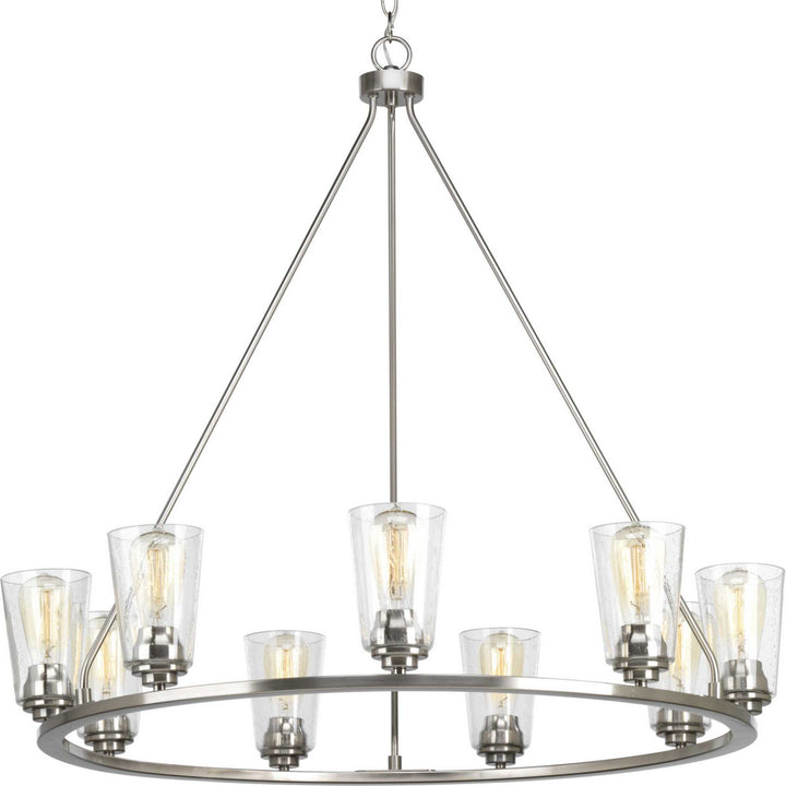 Progress Canada - P400016-009 - Nine Light Chandelier - Debut - Brushed Nickel