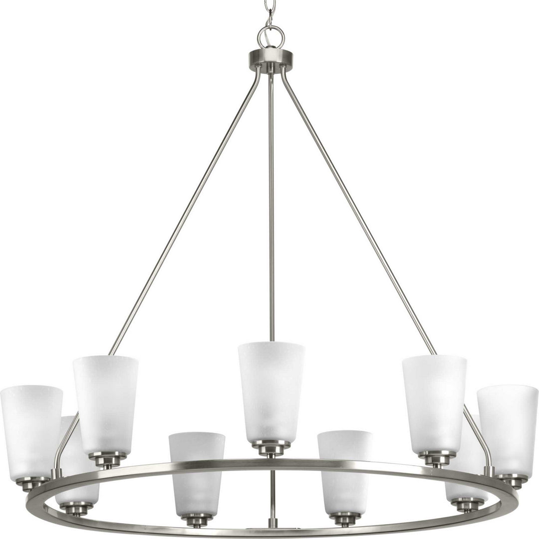 Progress Canada - P400016-009 - Nine Light Chandelier - Debut - Brushed Nickel