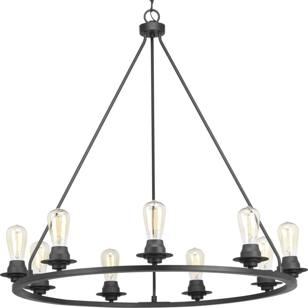 Debut Nine Light Chandelier in Graphite - available from The Lighting Shoppe, trusted by Canadian homeowners