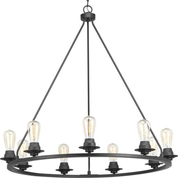 Debut Nine Light Chandelier in Graphite - available from The Lighting Shoppe, trusted by Canadian homeowners