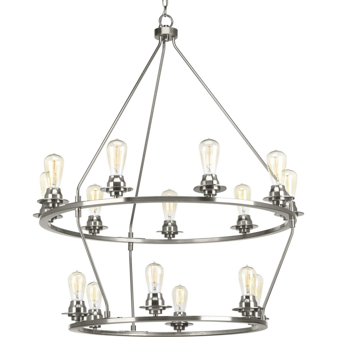 Progress Canada - P400017-009 - 15 Light Chandelier - Debut - Brushed Nickel