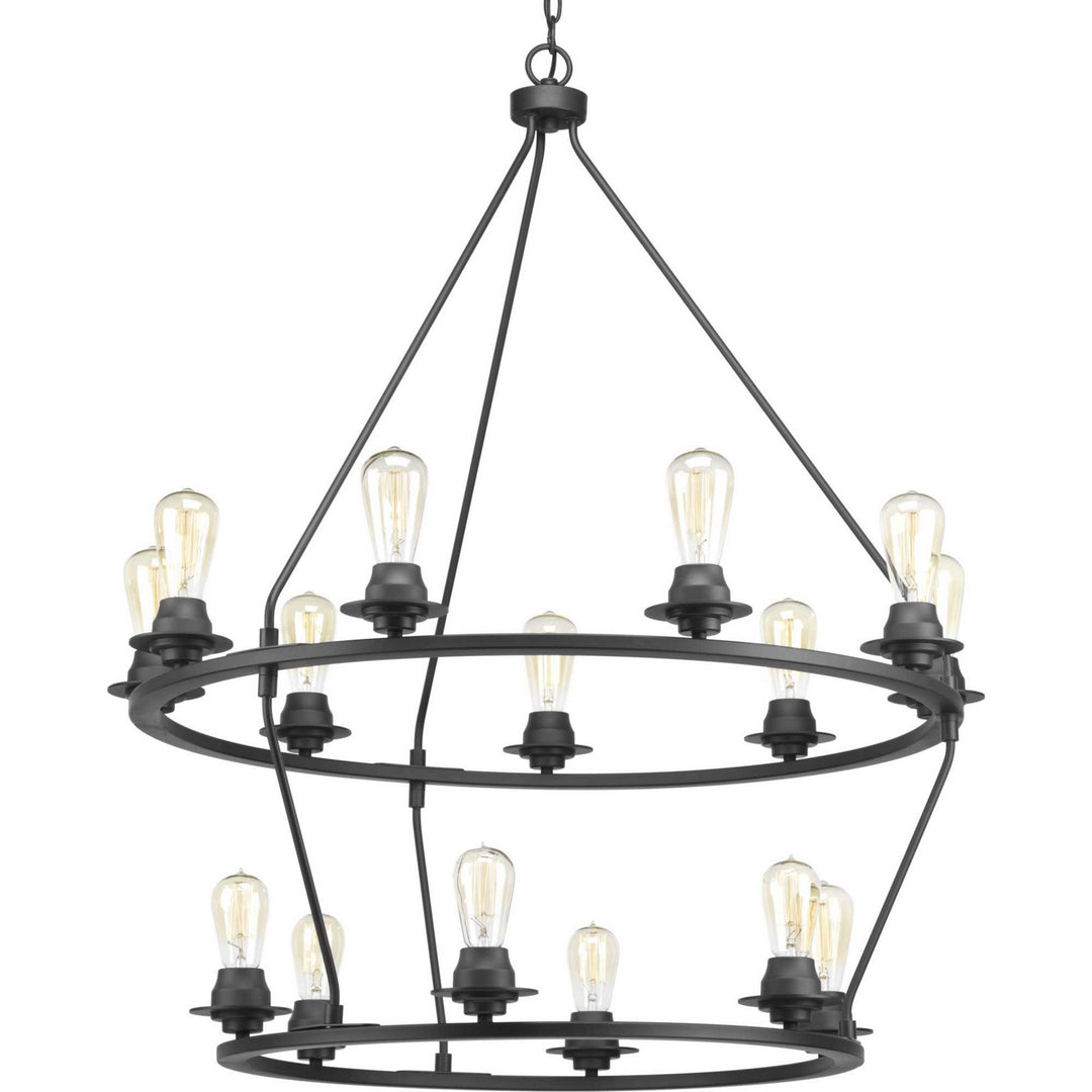 Progress Canada - P400017-143 - 15 Light Chandelier - Debut - Graphite