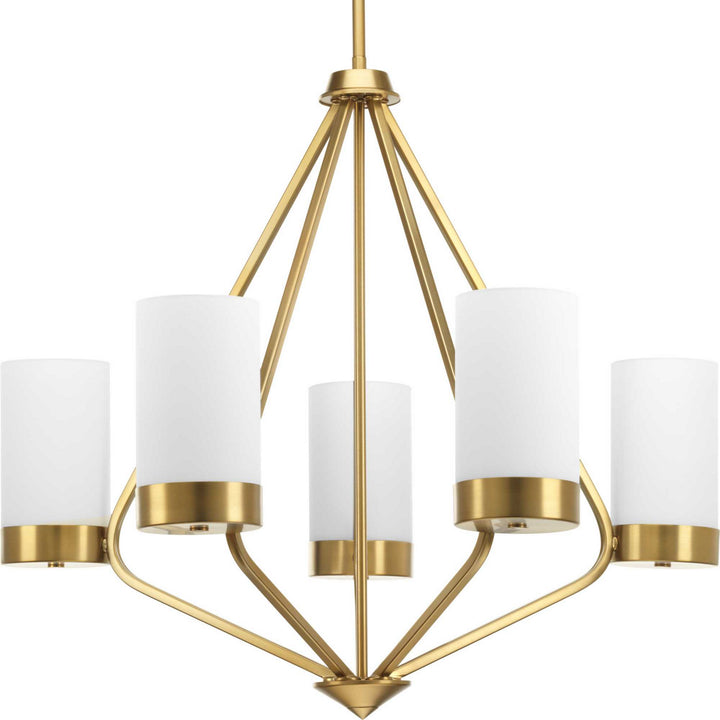 Elevate Five Light Chandelier in Brushed Bronze - available from The Lighting Shoppe, trusted by Canadian homeowners