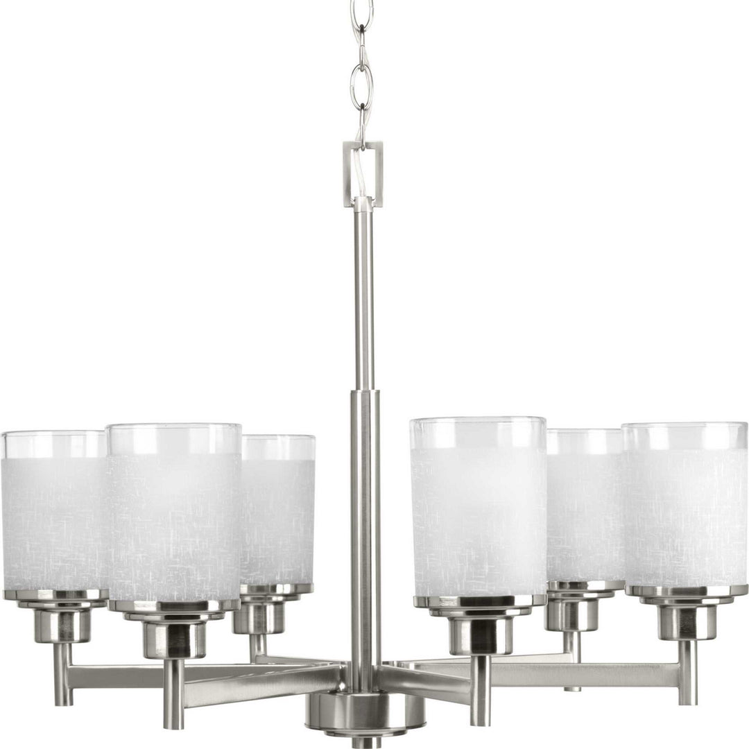 Progress Canada - P4758-09 - Six Light Chandelier - Alexa - Brushed Nickel