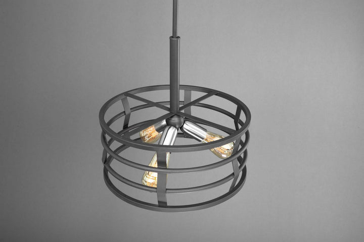 Progress Canada - P500011-143 - Three Light Pendant - Remix - Graphite