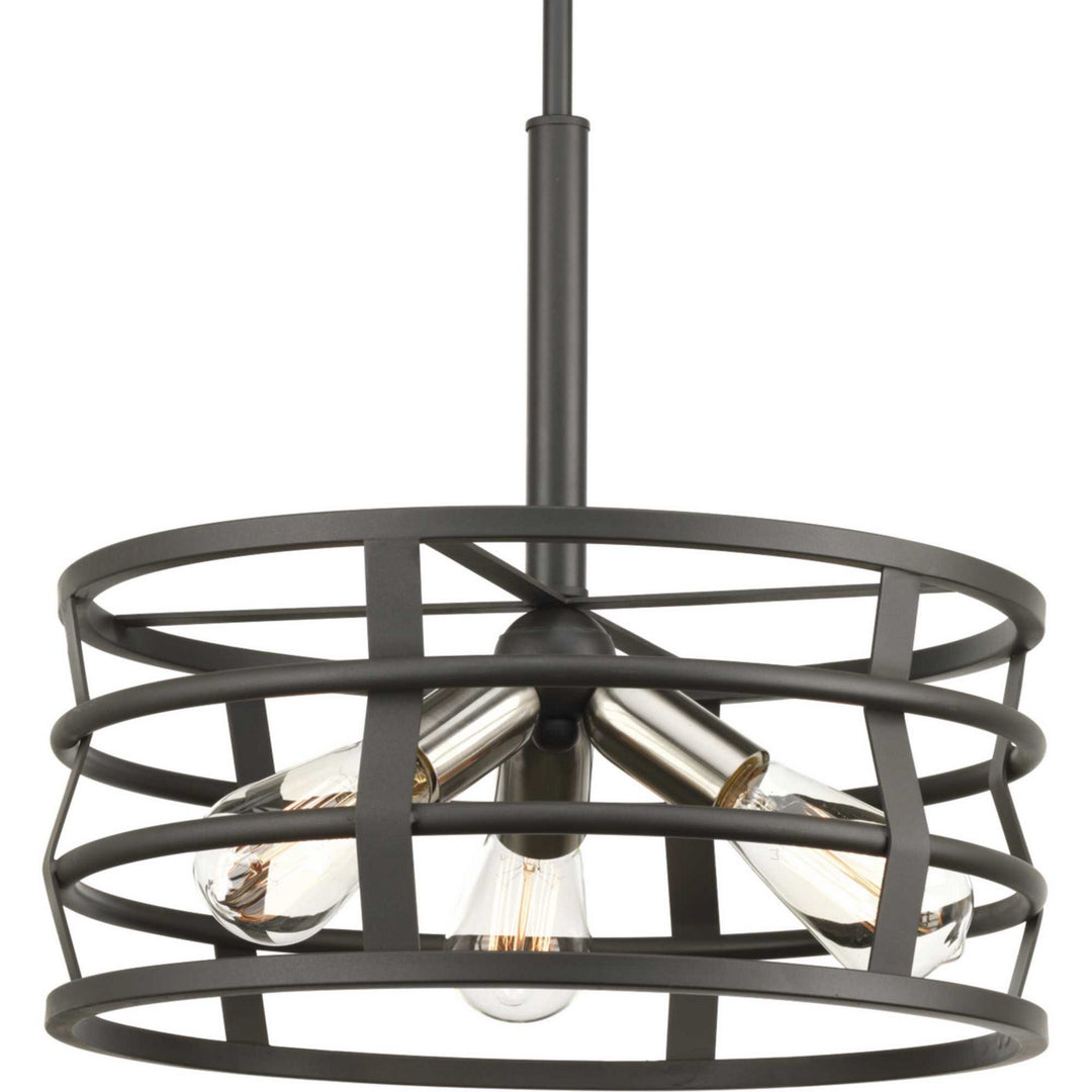 Progress Canada - P500011-143 - Three Light Pendant - Remix - Graphite