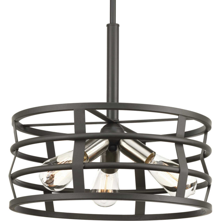 Progress Canada - P500011-143 - Three Light Pendant - Remix - Graphite