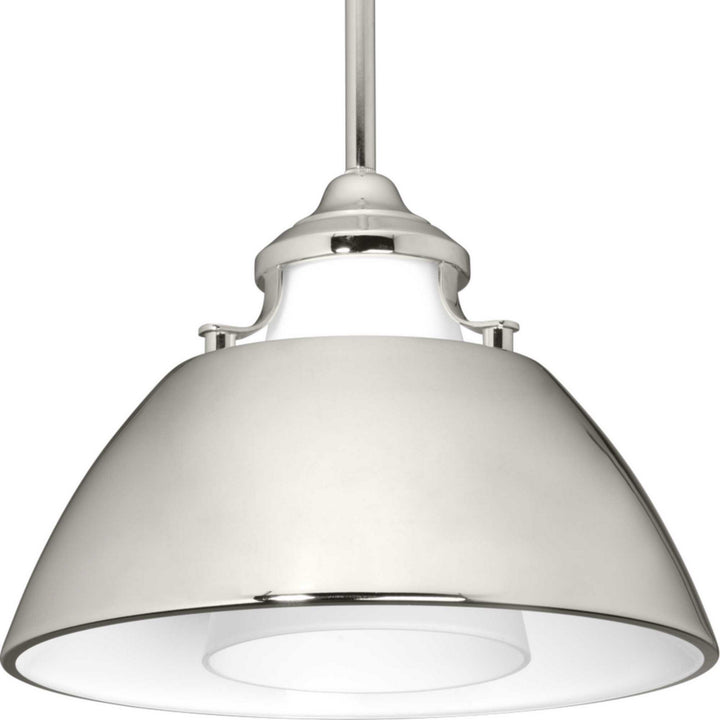 Progress Canada - P500013-104 - One Light Pendant - Carbon - Polished Nickel