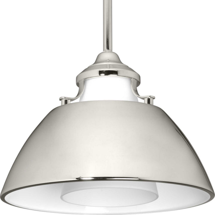 Progress Canada - P500013-104 - One Light Pendant - Carbon - Polished Nickel