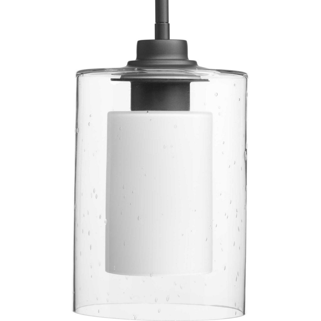 Double Glass One Light Pendant in Graphite - available from The Lighting Shoppe, trusted by Canadian homeowners