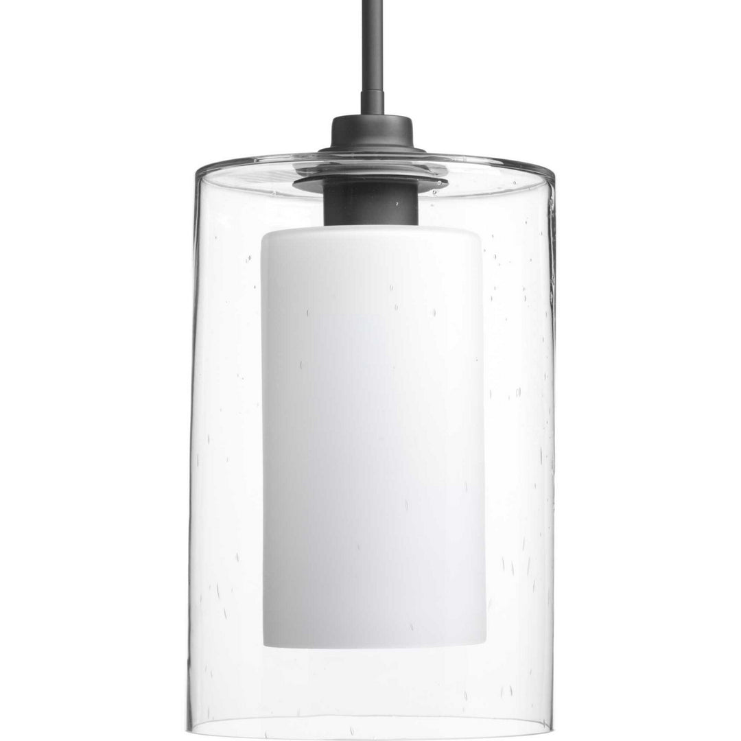 Double Glass One Light Pendant in Graphite - available from The Lighting Shoppe, trusted by Canadian homeowners