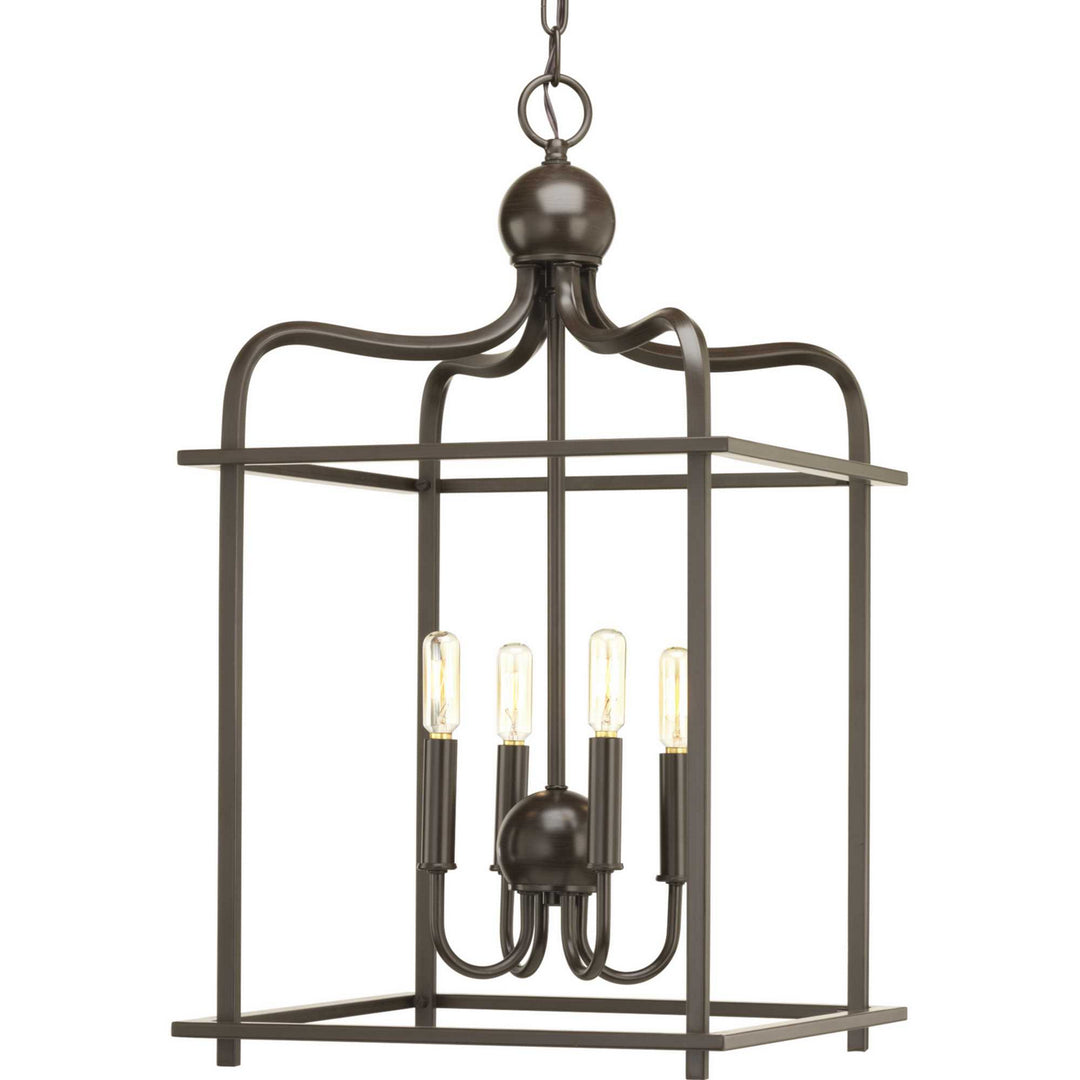 Progress Canada - P500036-020 - Four Light Foyer Pendant - Assembly Hall - Antique Bronze