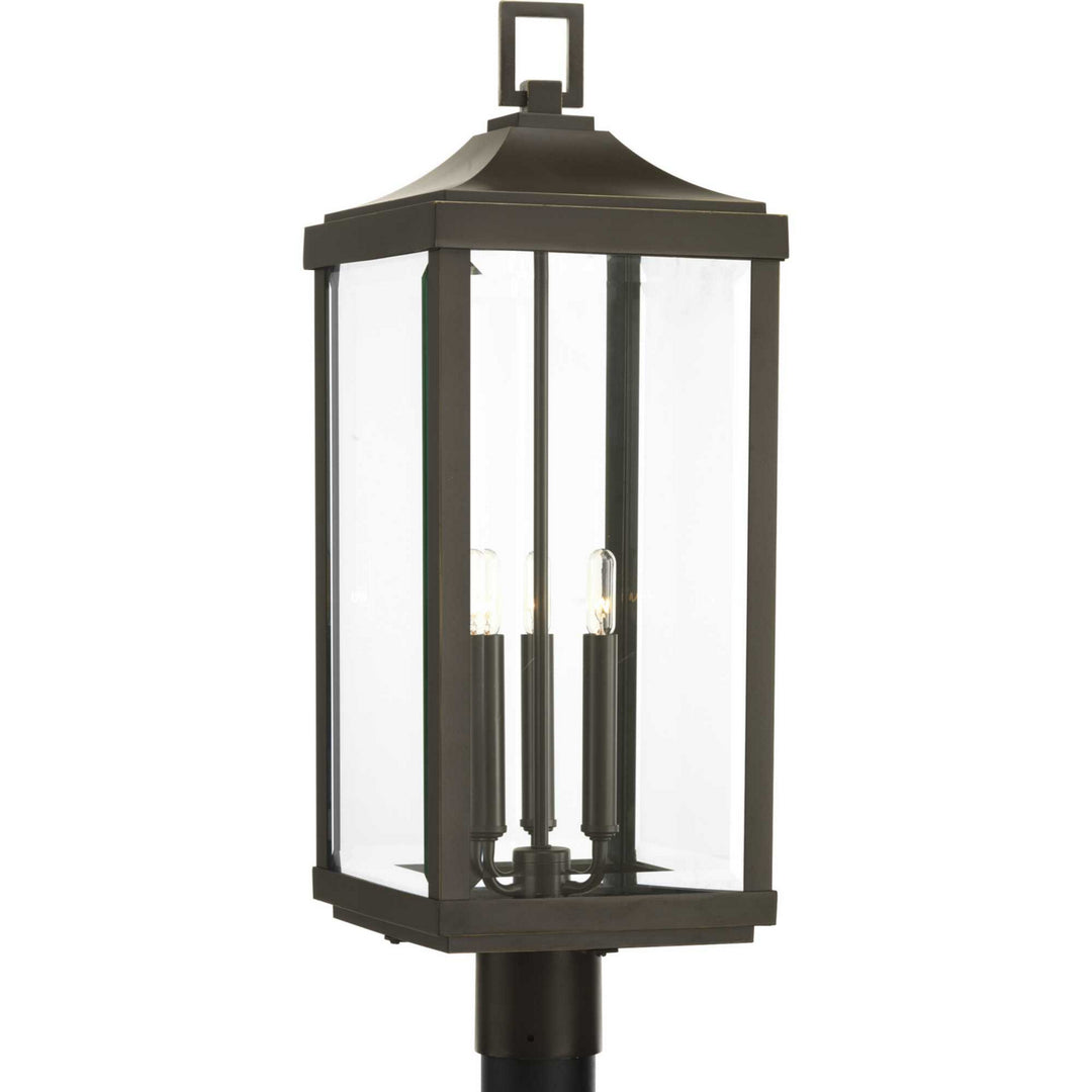 Gibbes Street Three Light Post Lantern in Antique Bronze - available from The Lighting Shoppe, trusted by Canadian homeowners
