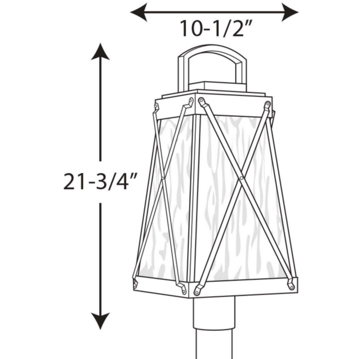 Progress Canada - P540009-031 - One Light Post Lantern - Creighton - Black