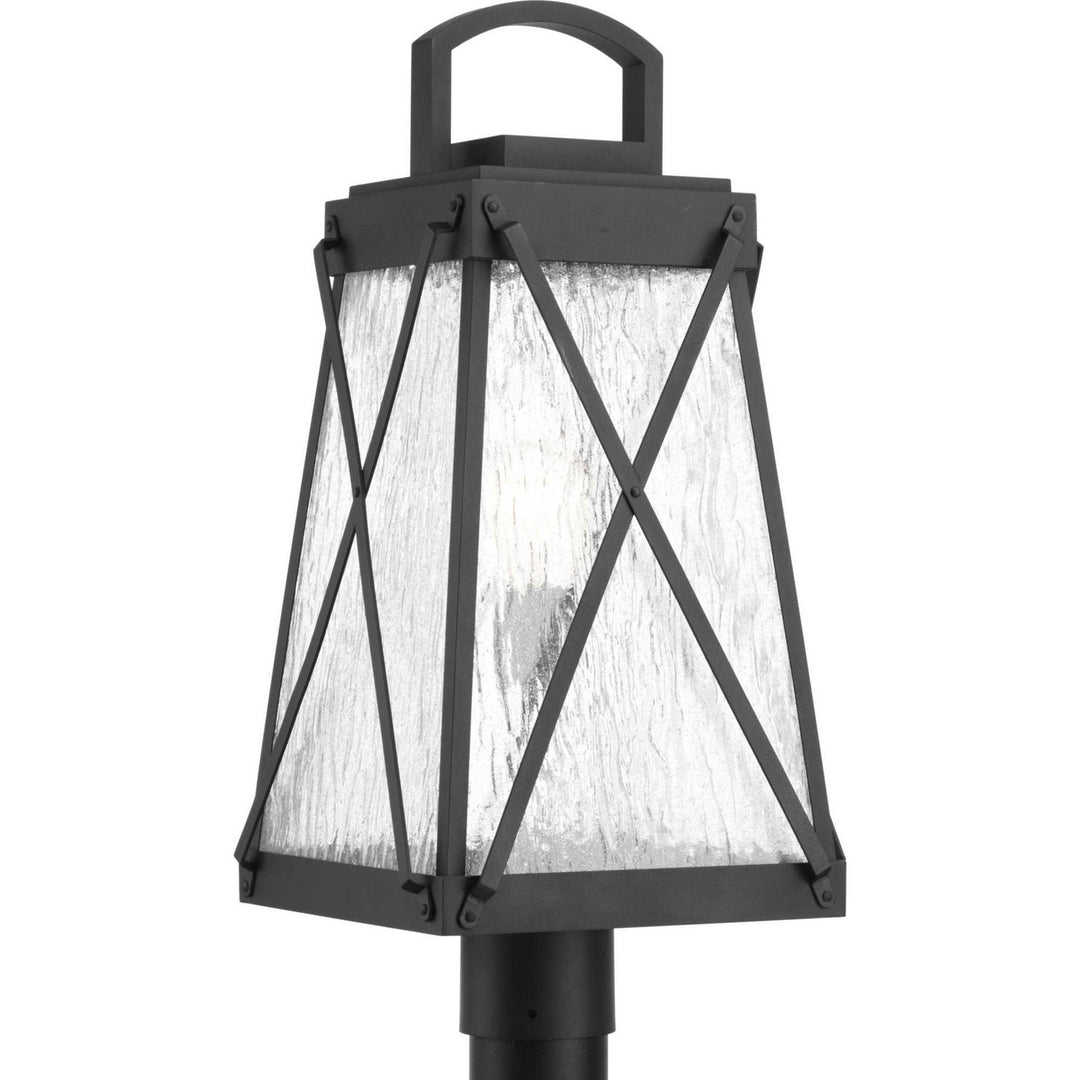 Creighton One Light Post Lantern in Black - available from The Lighting Shoppe, trusted by Canadian homeowners