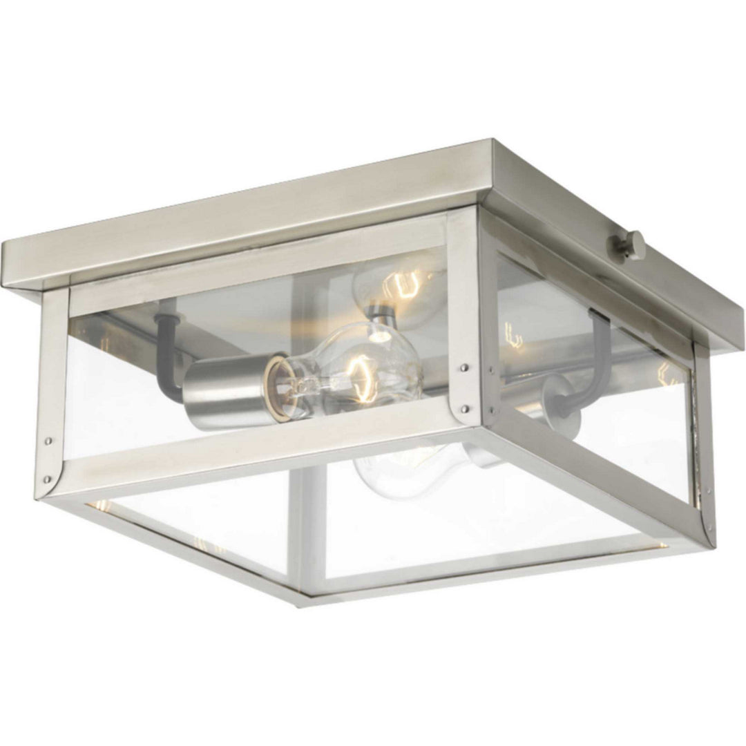Progress Canada - P550007-135 - Two Light Flush Mount - Union Square - Stainless Steel