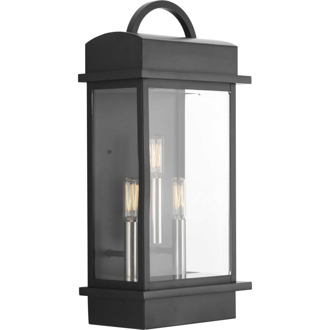 Progress Canada - P560003-031 - Three Light Large Wall Lantern - Santee - Black