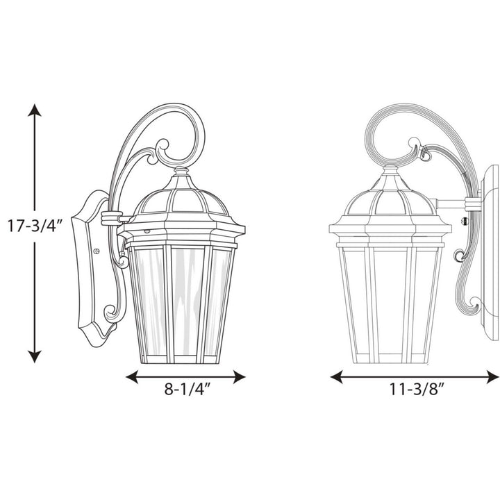 Progress Canada - P560015-031 - One Light Wall Lantern - Verdae - Black