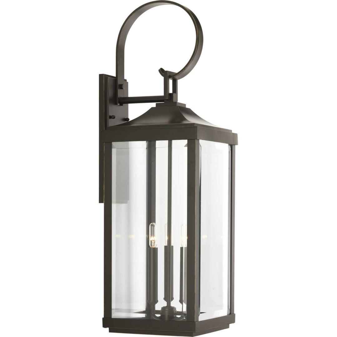 Gibbes Street Three Light Large Wall Lantern in Antique Bronze - available from The Lighting Shoppe, trusted by Canadian homeowners