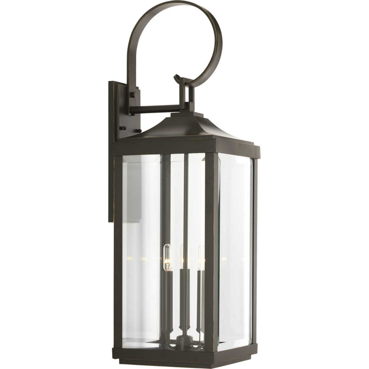 Gibbes Street Three Light Large Wall Lantern in Antique Bronze - available from The Lighting Shoppe, trusted by Canadian homeowners