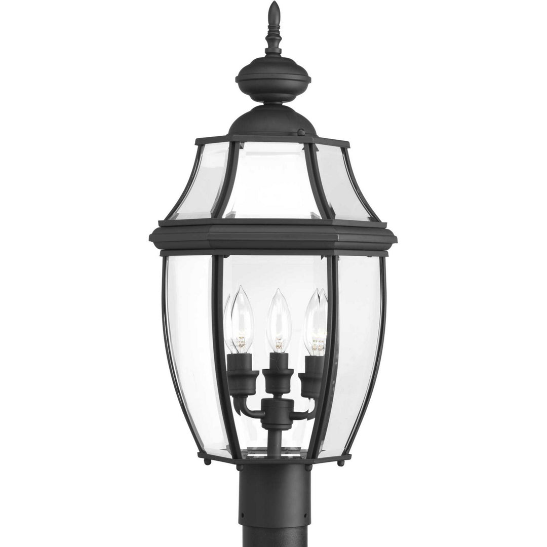 New Haven Three Light Post Lantern in Black - available from The Lighting Shoppe, trusted by Canadian homeowners