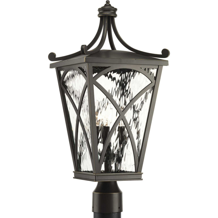 Cadence Three Light Post Lantern in Oil Rubbed Bronze - available from The Lighting Shoppe, trusted by Canadian homeowners