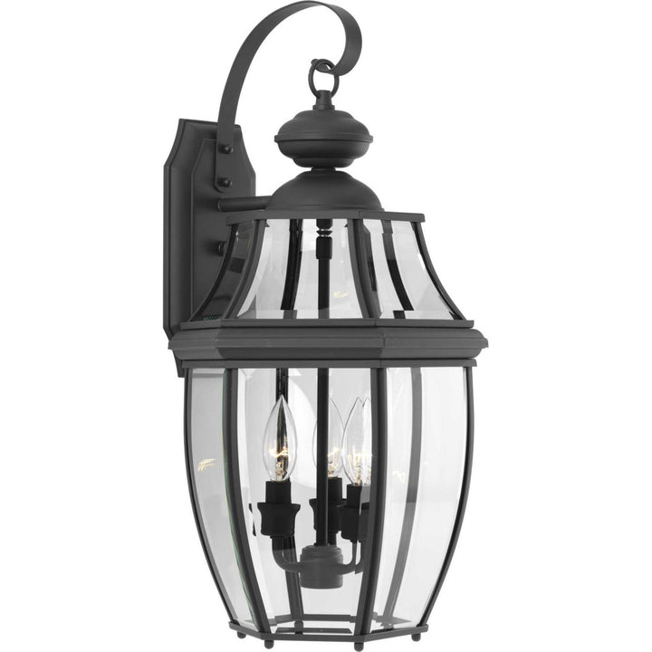 New Haven Three Light Wall Lantern in Black - available from The Lighting Shoppe, trusted by Canadian homeowners