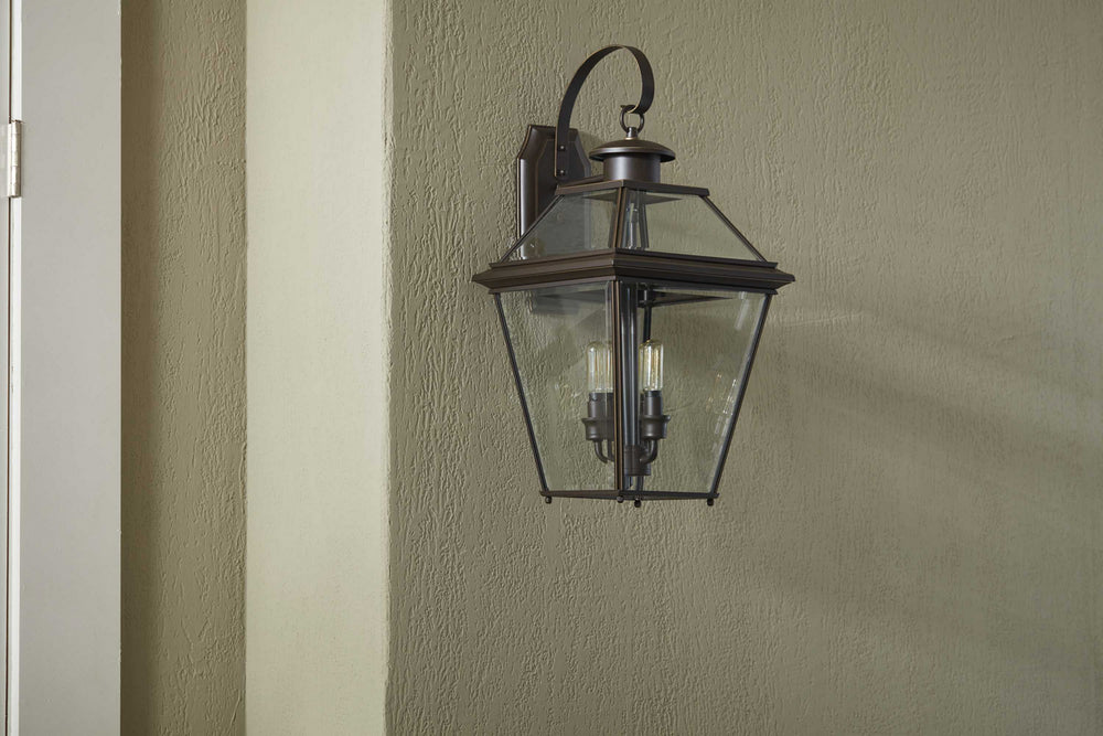 Progress Canada - P6617-20 - Three Light Wall Lantern - Burlington - Antique Bronze