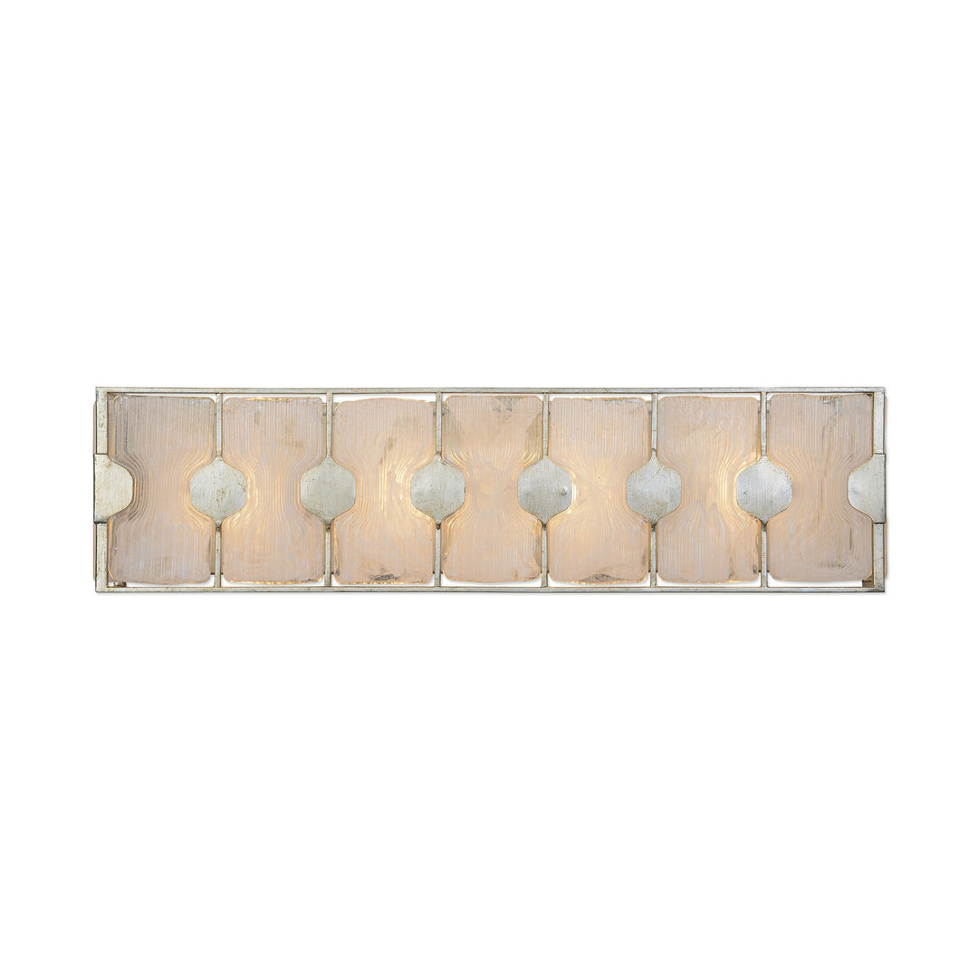 Rene Four Light Vanity in Silver Leaf - available from The Lighting Shoppe, trusted by Canadian homeowners