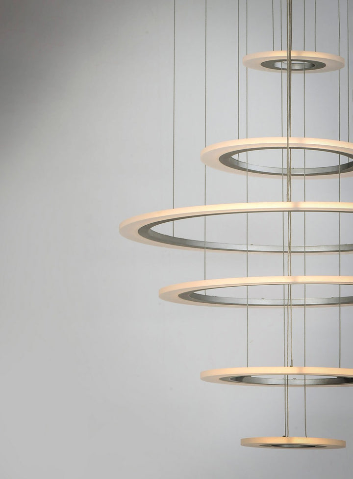 ET2 - E22664-11MS - LED Pendant - Saturn II LED - Matte Silver