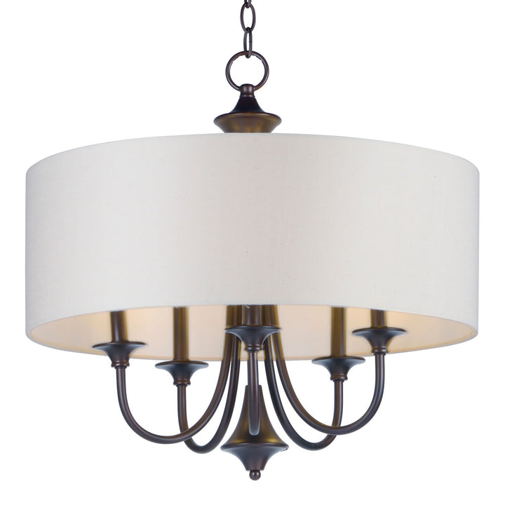 Maxim - 10015OMOI - Five Light Pendant - Bongo - Oil Rubbed Bronze