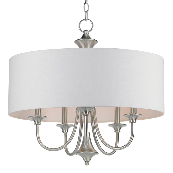 Maxim - 10015WLSN - Five Light Pendant - Bongo - Satin Nickel