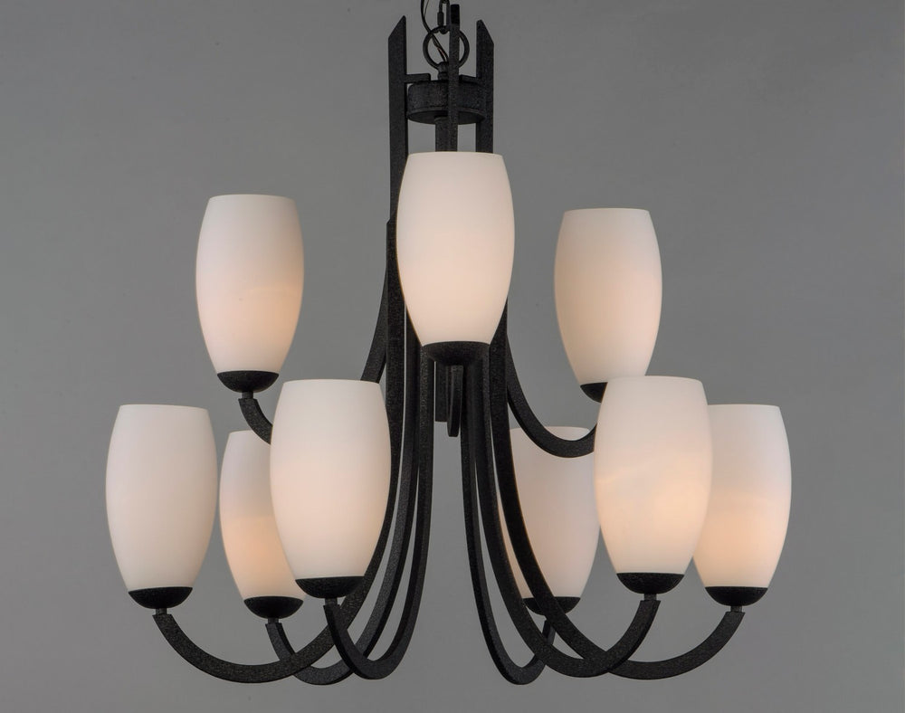 Maxim - 21657SWTXB - Nine Light Chandelier - Taylor - Textured Black