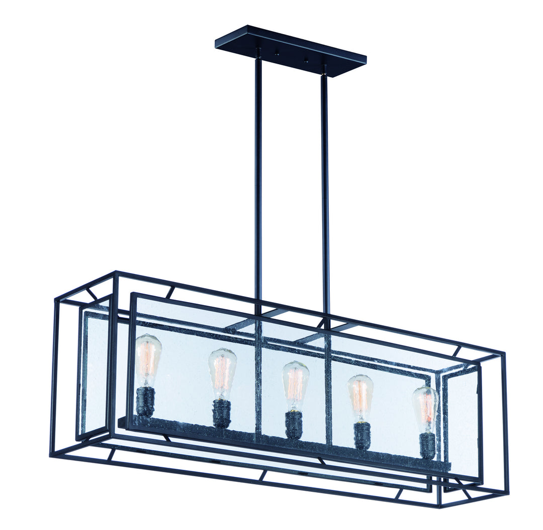 Era Five Light Chandelier in Black