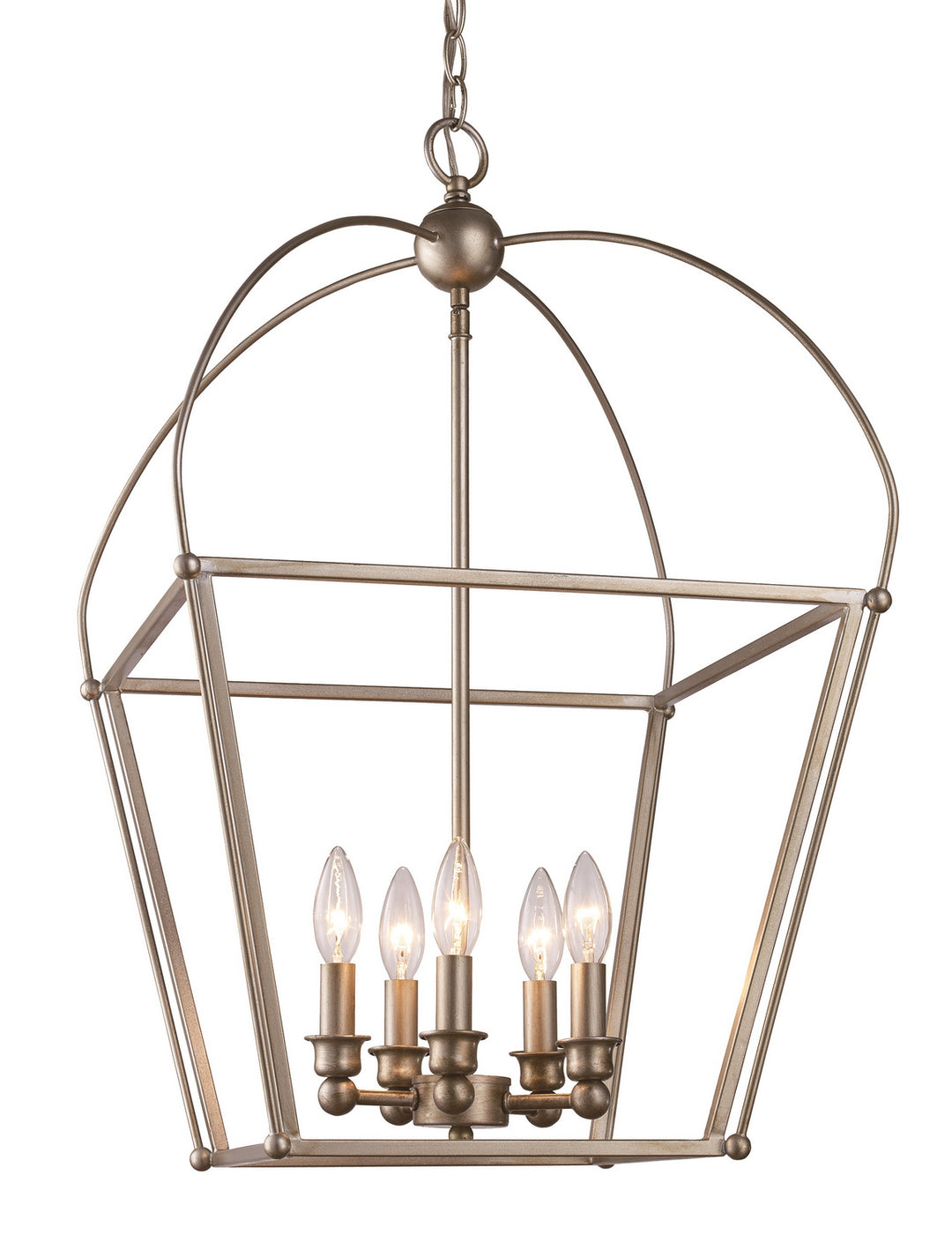 Five Light Pendant in Antique Silver Leaf - available from The Lighting Shoppe, trusted by Canadian homeowners