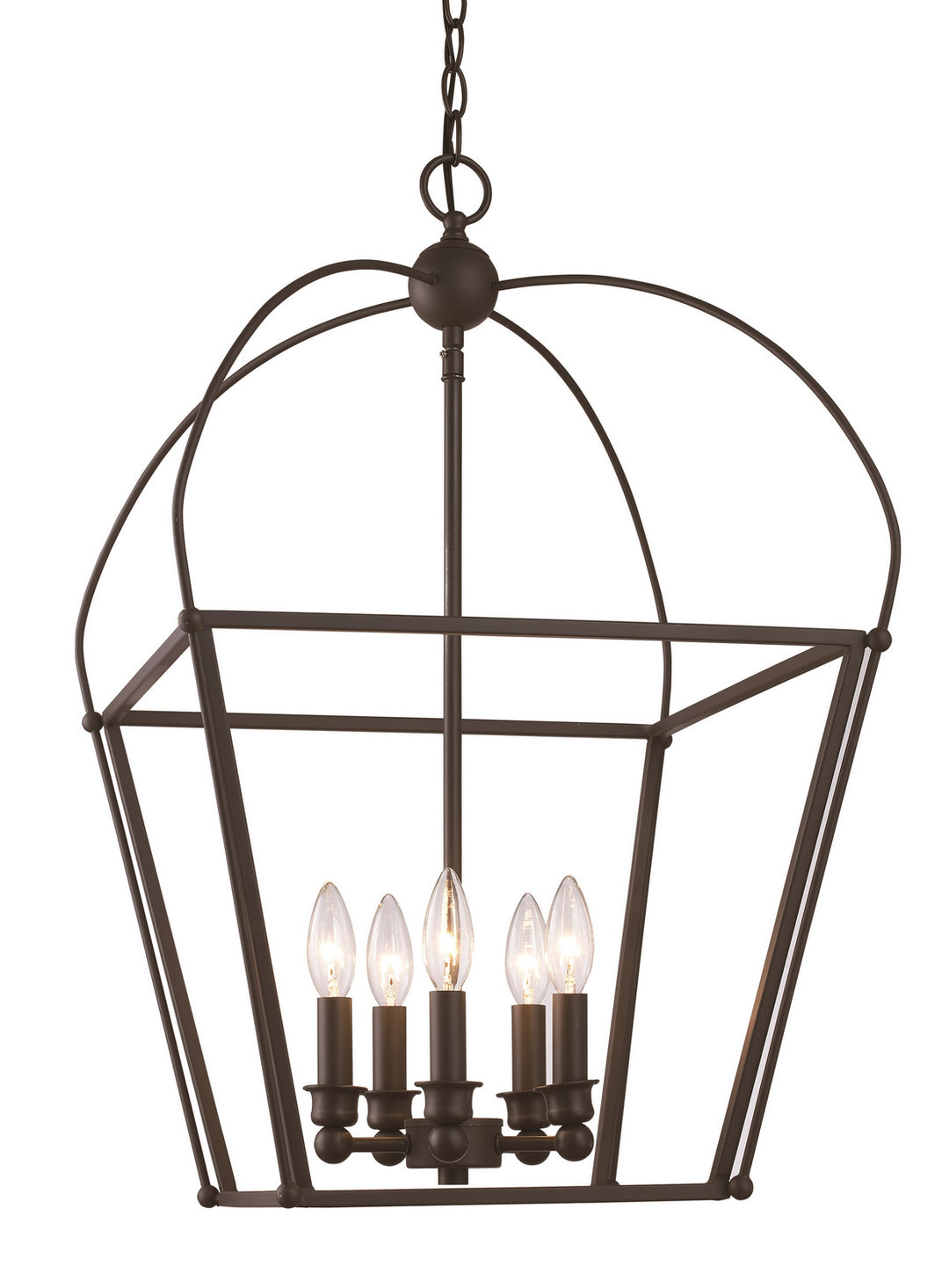 Five Light Pendant in Rubbed Oil Bronze - available from The Lighting Shoppe, trusted by Canadian homeowners