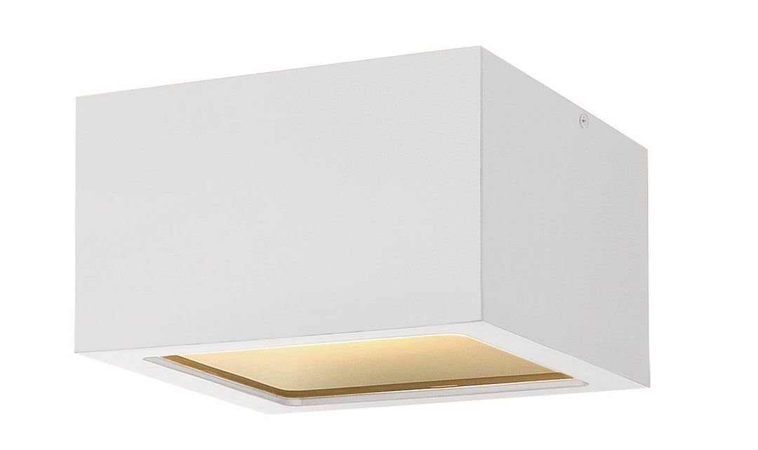 Kube LED Flush Mount in Satin White - available from The Lighting Shoppe, trusted by Canadian homeowners