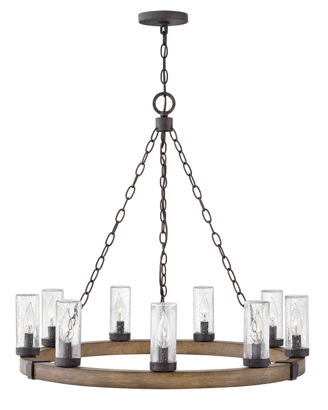 Sawyer LED Chandelier in Sequoia - available from The Lighting Shoppe, trusted by Canadian homeowners