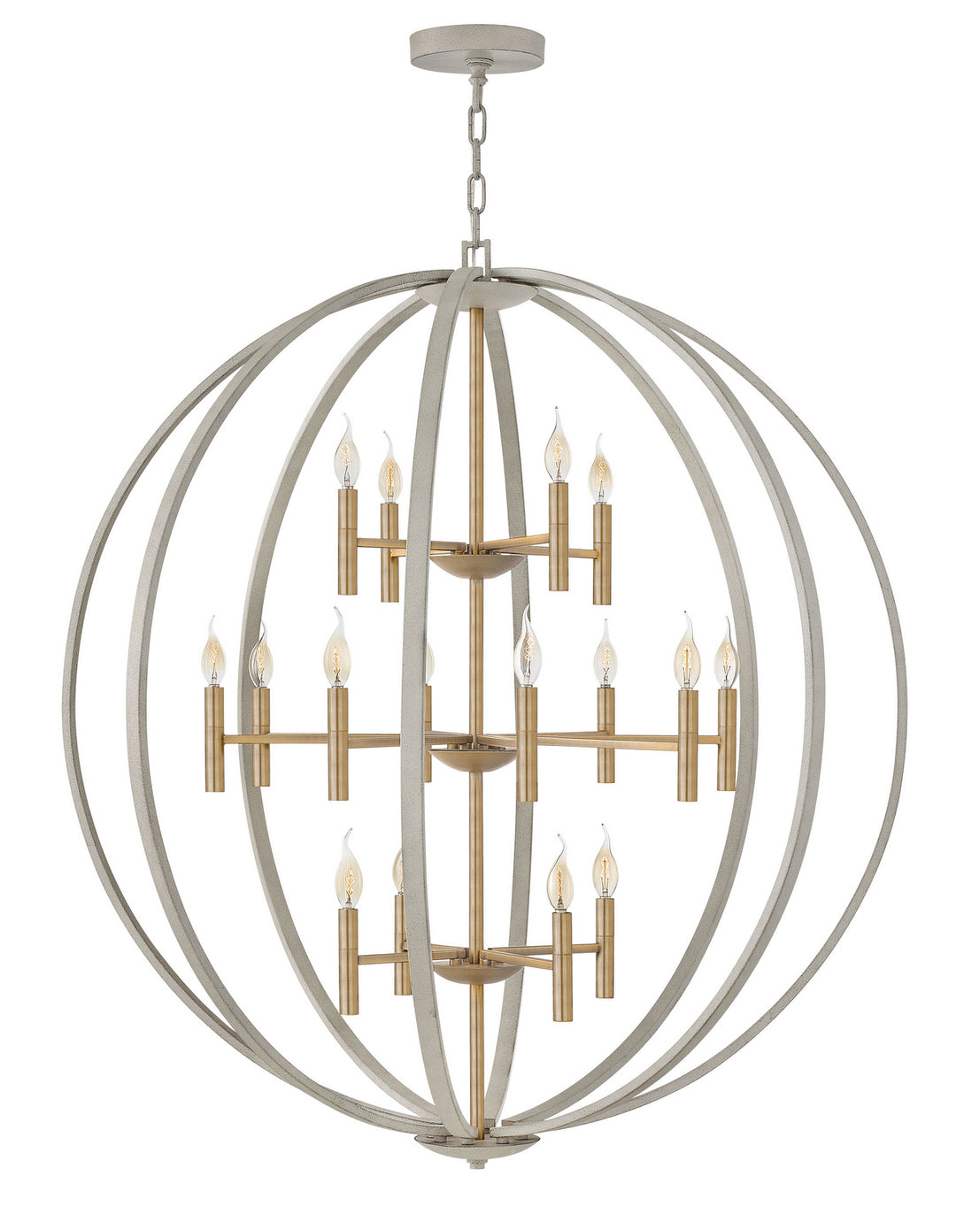 Hinkley Canada - 3464CG - LED Chandelier - Euclid - Cement Gray