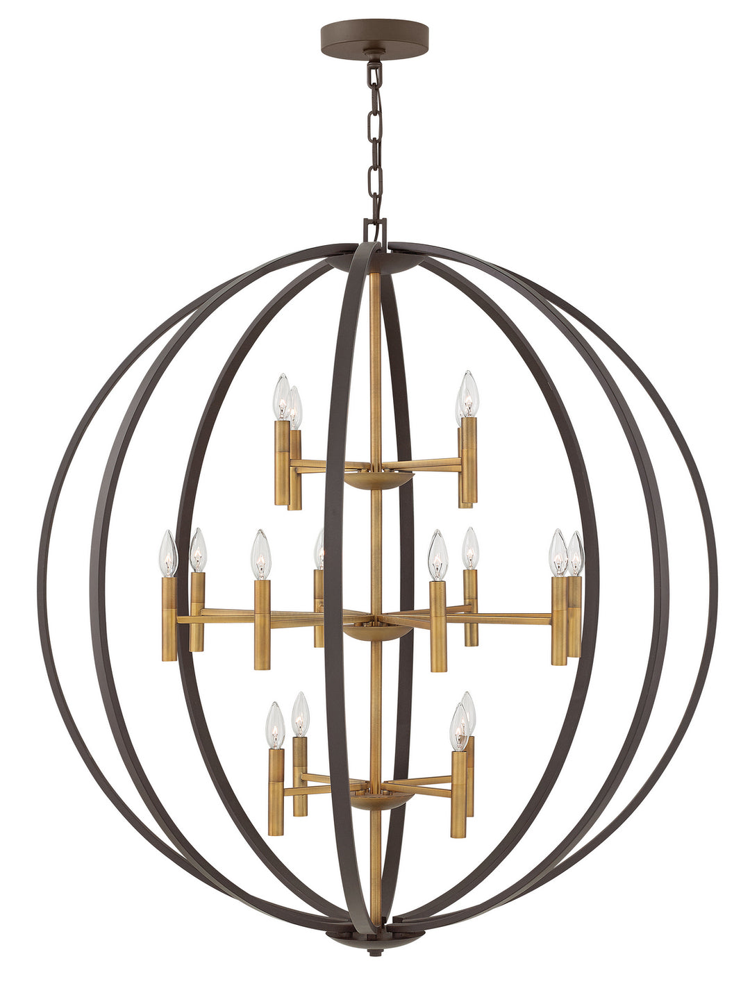 Hinkley Canada - 3464SB - LED Chandelier - Euclid - Spanish Bronze