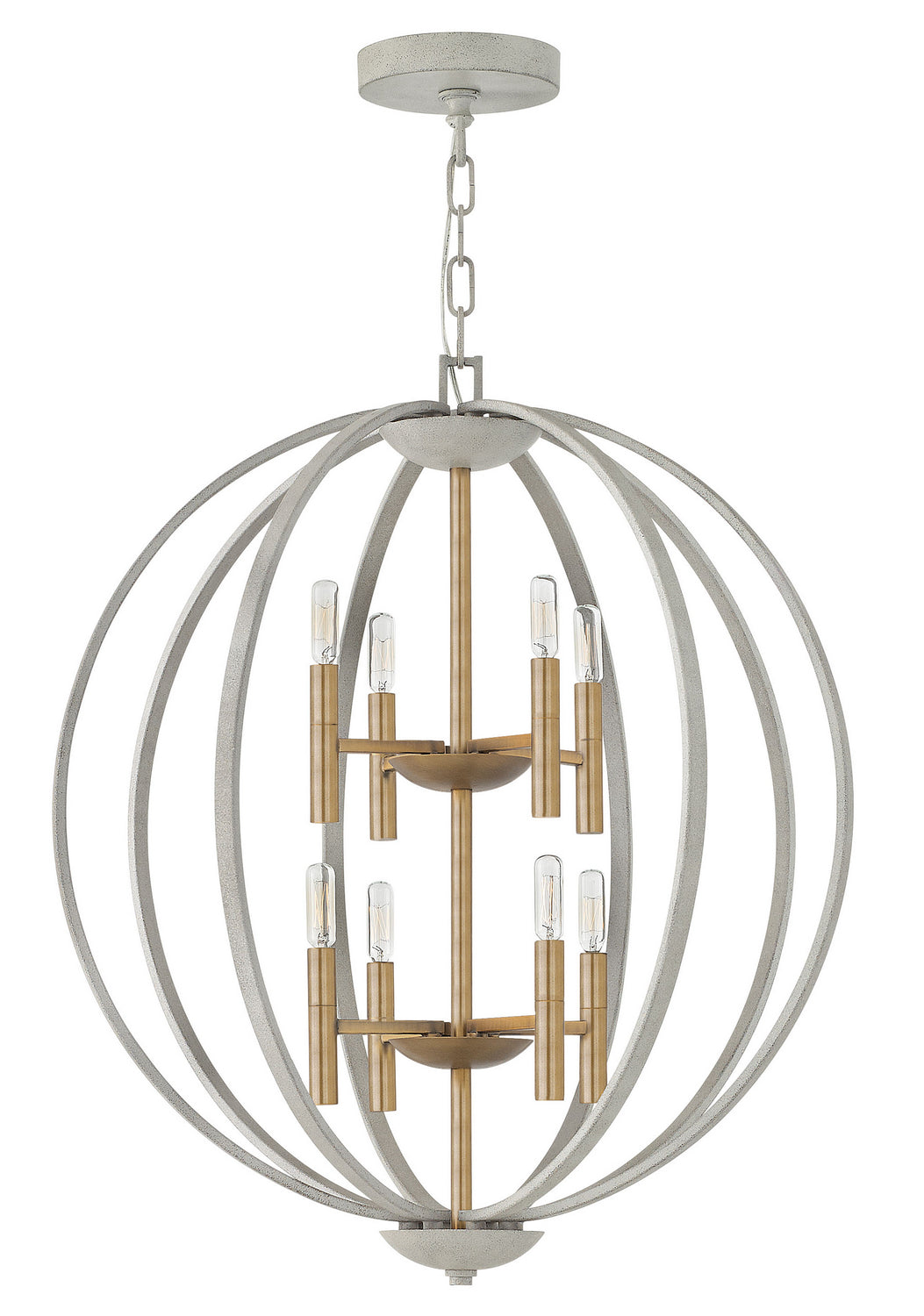 Hinkley Canada - 3468CG - LED Chandelier - Euclid - Cement Gray