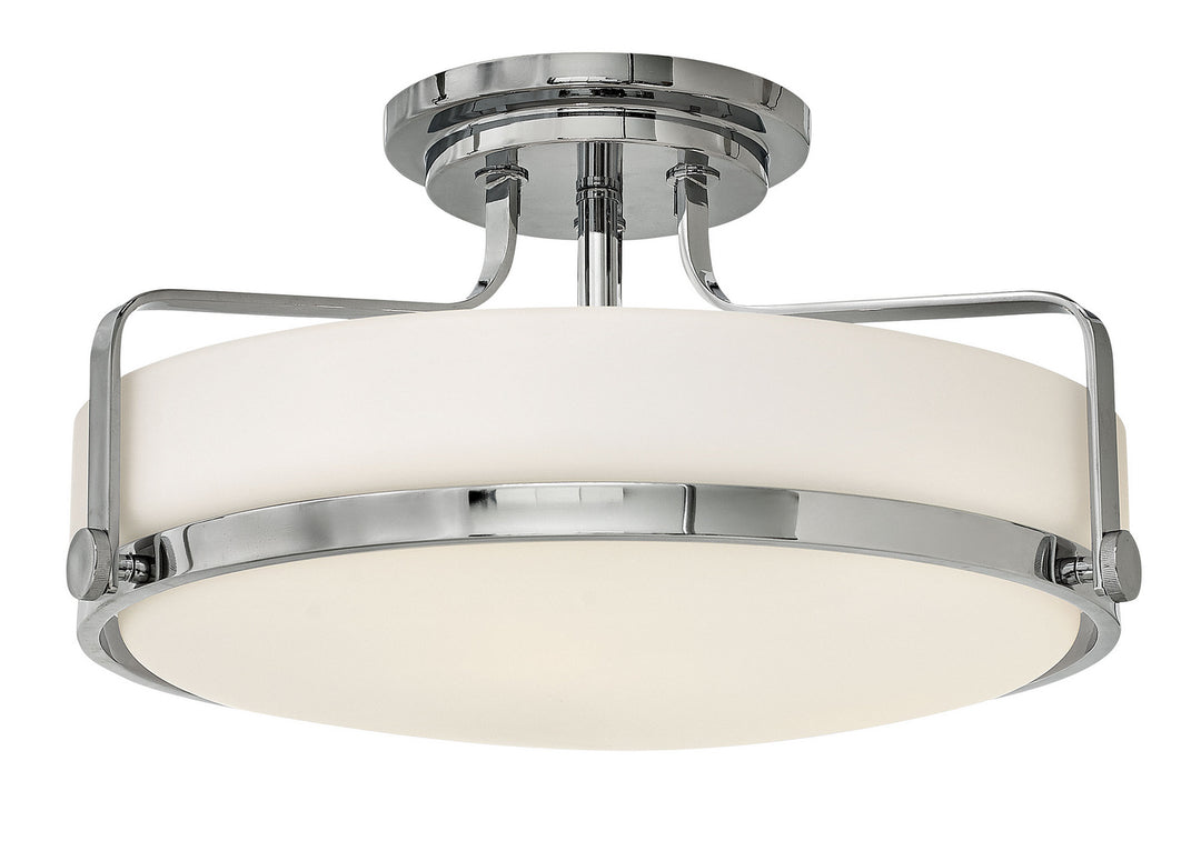 Harper LED Semi-Flush Mount in Chrome - available from The Lighting Shoppe, trusted by Canadian homeowners